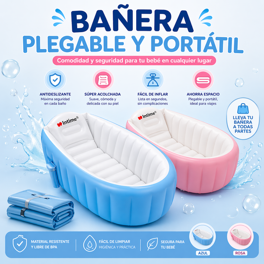 Bañera Bebé Plegable Portátil💧✨💧