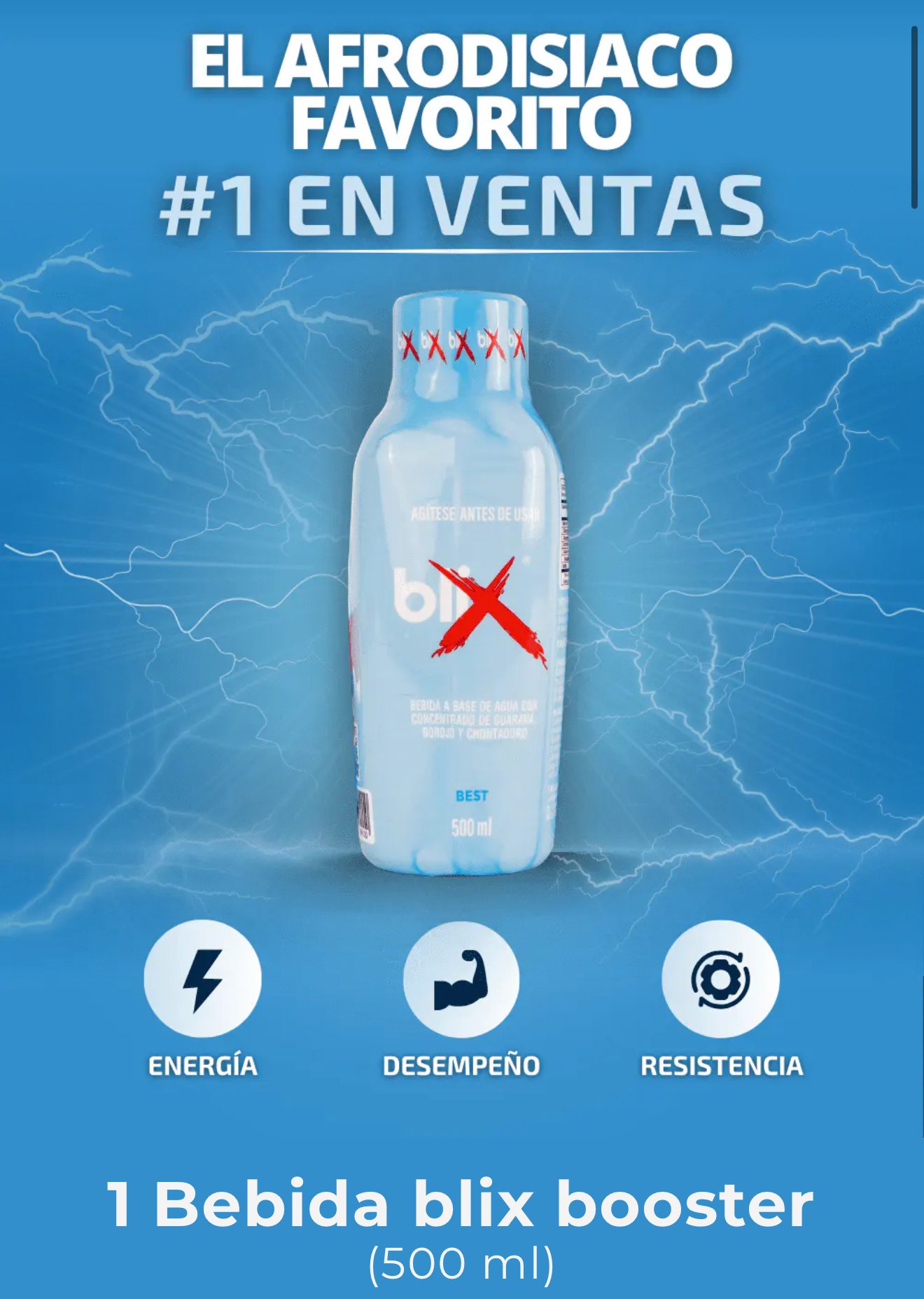 MASCULINO BLIX LIQUIDO BOOSTER X500 ML.