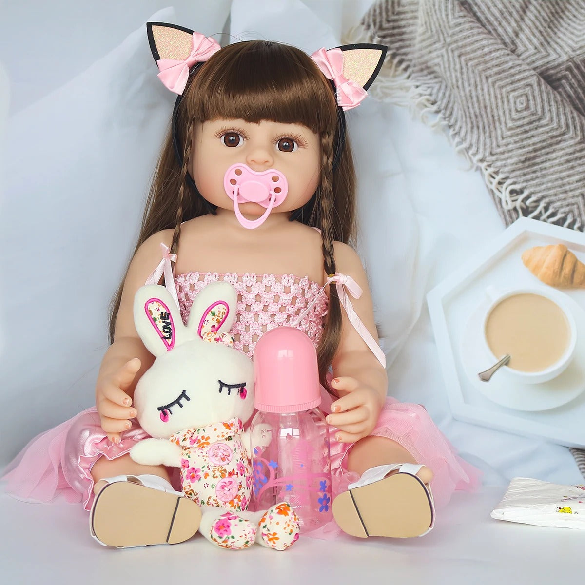 MUÑECA REBORN SILICONA🩷🌟